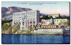 Carte Postale Ancienne Monaco Le Musee Oceanographique et La Tete De Chien