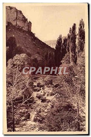 Carte Postale Ancienne Gorges Du Tarn Le canon de la Jonte que dominent les remparts creneles du ...