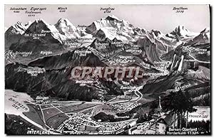 Carte Postale Moderne Berner Oberland mit Harderkulm