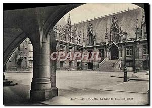 Carte Postale Ancienne Rouen La Cour Du Palais De Justice