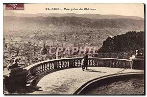 Carte Postale Ancienne Nice vue Prise Du Château