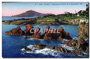 Carte Postale Ancienne Env D'Agay Calanque Et Phare De La Beaumette