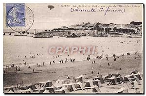 Carte Postale Ancienne Royan La Plage et la Port vue prise de l'hôtel des Autans