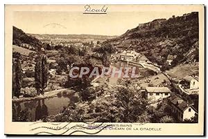 Carte Postale Ancienne Basancon Les Bains Vallée Du Doubs Depuis Le Chemin De La Citadelle