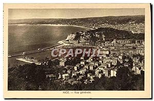 Carte Postale Ancienne Nice vue générale
