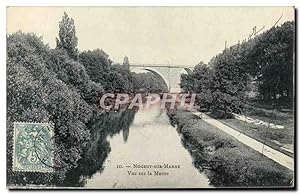 Carte Postale Ancienne Nogent Sur Marne vue Sur la Marne