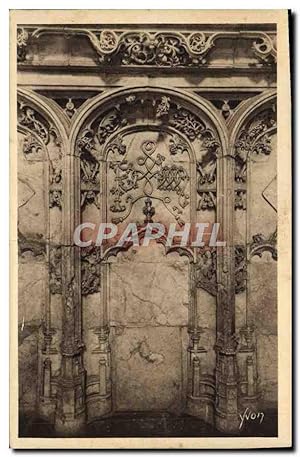 Carte Postale Ancienne Bourg Eglise de Brou Details de l'Oratoire de Marguerite d'Autriche Le PM ...