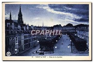 Carte Postale Ancienne Nancy la Nuit Place de la Carriere
