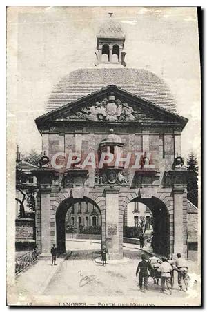 Carte Postale Ancienne Langres Porte Des Moulins