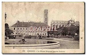 Carte Postale Ancienne Limoges le musee regional Ancien eveche