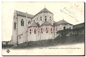 Carte Postale Ancienne Buzancais le Chevet de la Nouvelle Eglise