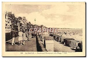 Carte Postale Ancienne La Baule Boulevard Hennecart Et La Plage