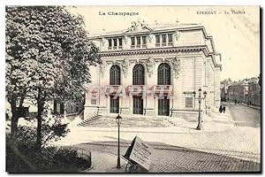 Carte Postale Ancienne Epernay Le Théâtre La Champagne