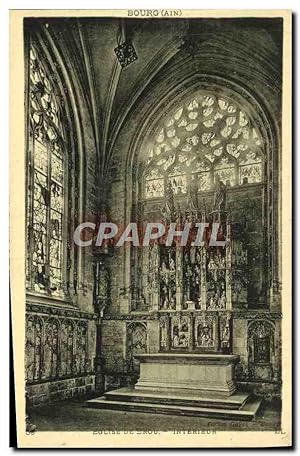Carte Postale Ancienne Eglise De Brou Intérieur