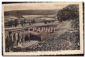 Carte Postale Ancienne Autun Antique Représentation au théâtre romain