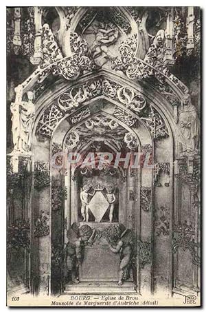 Carte Postale Ancienne Bourg Eglise de Brou Mausolee de Marguerite d'Autriche