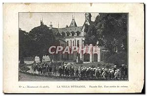 Carte Postale Ancienne Montsoult La Villa Bethanie Façade Une Sortie De Colons