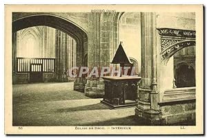 Carte Postale Ancienne Bourg Eglise De Brou Intérieur