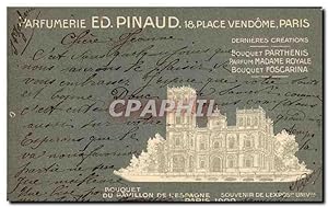 Carte Postale Ancienne Parfurmerie Parfum Pinaud Place Vendome Paris Pavillon de l'Espagne Exposi...