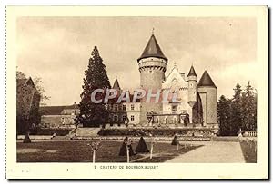 Carte Postale Ancienne Château De Bourbon Busset