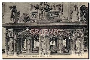 Carte Postale Ancienne Bourg Eglise de Brou Mausolee de Philibert le Beau
