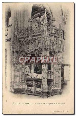Carte Postale Ancienne Bourg Eglise de Brou Mausolee de Marguerite d'Autriche