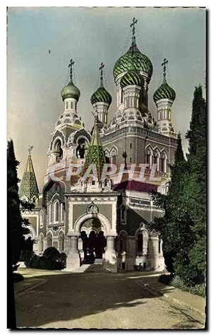 Carte Postale Moderne Nice La Cathédrale Russe Russie Russia