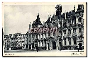 Carte Postale Ancienne Mezieres L'Hôtel De Ville