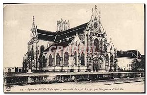 Carte Postale Ancienne Bourg Eglise de Brou Construite de 1506 a 1532 par Marguerite d'Autriche