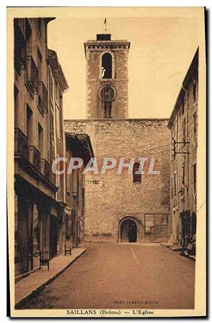 Carte Postale Ancienne Saillans L'Eglise