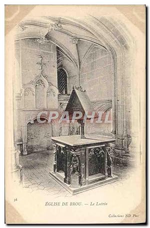 Carte Postale Ancienne Eglise De Brou Le Lutrin