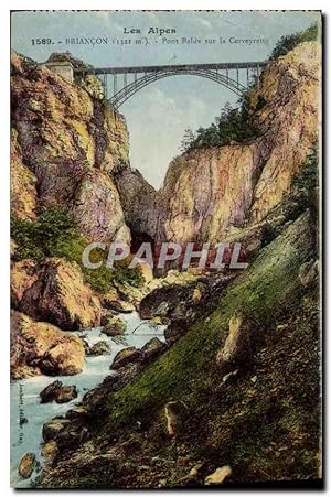 Carte Postale Ancienne Briancon Pont Baldy Sur La Cerveyrette