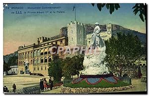Carte Postale Ancienne Monaco Monument Commemoratif Le Prince Albert 1er