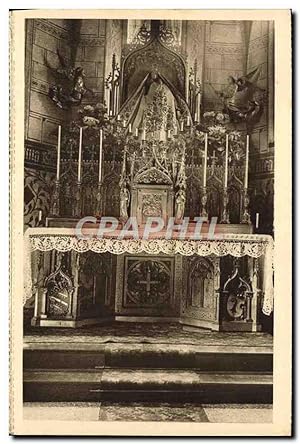 Carte Postale Ancienne Notre Dame de Busenbach Autel de la chapelle avec Sainte Miraculeuse