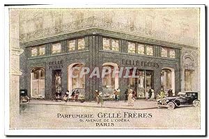 Carte Postale Ancienne Parfumerie Gelle Freres Avenue de l'Opera Paris