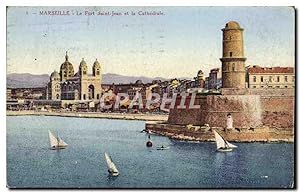 Carte Postale Ancienne Marseille Le Fort Saint Jean Et La Cathédrale