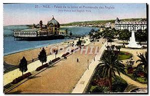 Carte Postale Ancienne Nice Palais De La Jetée Et Promenade Des Anglais