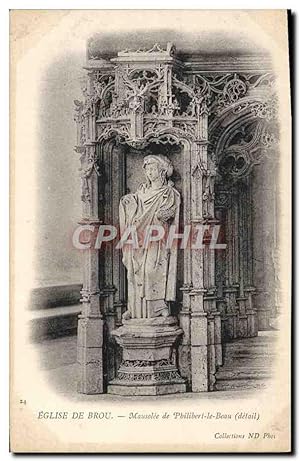 Carte Postale Ancienne Eglise De Brou Mausolee de Philibert le Beau