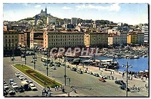 Carte Postale Moderne Marseille Quai Des Belges Et Notre Dame De La Garde