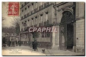 Carte Postale Ancienne Paris 14eme La Poste Avenue d'Orleans