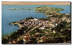 Carte Postale Ancienne Beaulieu vue générale et Saint Cap Ferrat vue prise de la Nouvelle Corniche