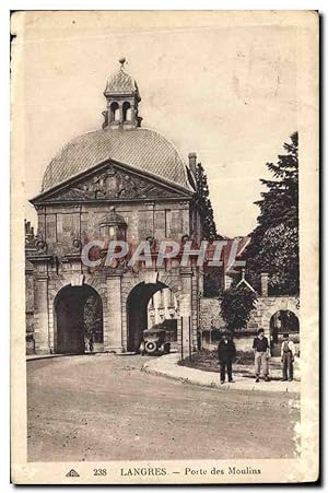 Carte Postale Ancienne Langres Porte Des Moulins