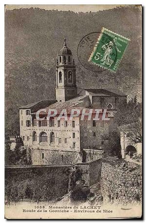 Carte Postale Ancienne Monestere de Lachet Route de la Corniche Environs de Nice