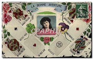 Carte Postale Ancienne Cartomancie Voyance Folklore La bonne aventure Cartes