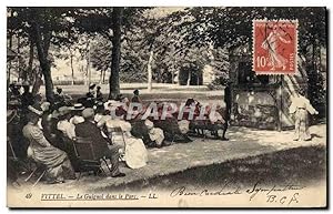 Carte Postale Ancienne Théâtre Vittel Le Guignol dans le parc TOP