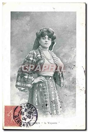 Carte Postale Ancienne Cartomancie Voyance Folklore Miloska La Voyante