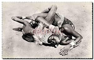 Carte Postale Moderne Negre Homme noir Afrique Noire Petites danseuses de Man
