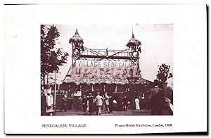 Carte Postale Ancienne Negre Homme noir Senegalese Village Franco British Exhibition London 1908