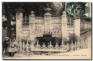 Carte Postale Ancienne Polaire Lamalou les Bains Fontaine Charcot