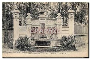 Carte Postale Ancienne Polaire Fontaine Charcot Lamalou les Bains